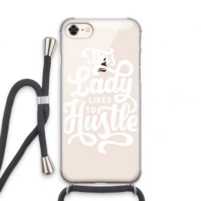 Hustle Lady: iPhone 7 Transparant Hoesje met koord