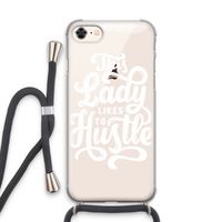 Hustle Lady: iPhone 7 Transparant Hoesje met koord Hustle Lady: iPhone 7 Transparant Hoesje met koord