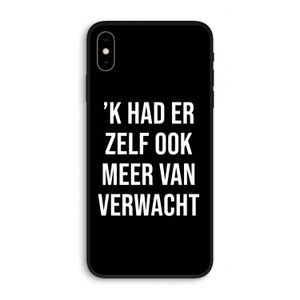 Meer verwacht - Zwart: iPhone XS Max Biologisch afbreekbaar hoesje