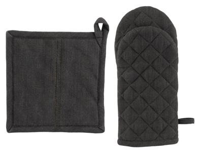 Cosy & Trendy Ovenwant & Pannenlap Set D'nim 2-Delig Cosy & Trendy Ovenwant & Pannenlap Set D'nim 2-Delig
