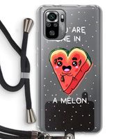 One In A Melon: Xiaomi Redmi Note 10S Transparant Hoesje met koord