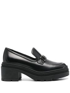 Ferragamo mocassins Vara Chain 40 mm en cuir - Noir