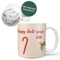 'Kerst mok met naam of foto + binnenkant'| Luxe cadeaus