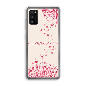 Hartjes en kusjes: Samsung Galaxy A41 Transparant Hoesje