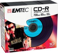 Emtec CD-R Vinyl Look CD-R 700MB 10stuk(s)