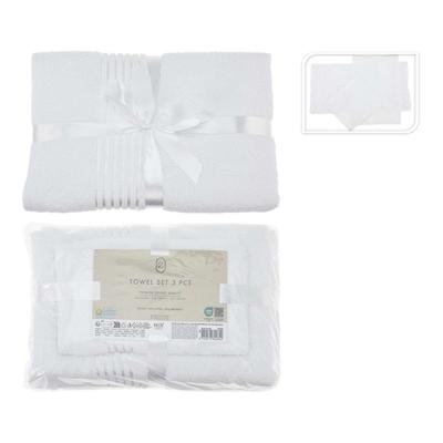 Handdoekenset Essentials Wit (3 Onderdelen)