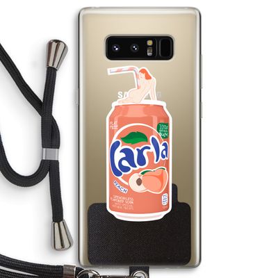 S(peach)less: Samsung Galaxy Note 8 Transparant Hoesje met koord