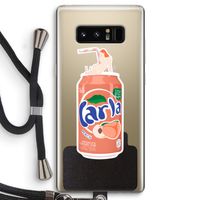 S(peach)less: Samsung Galaxy Note 8 Transparant Hoesje met koord