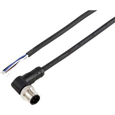 TRU COMPONENTS TC-12833136 Sensor/actuator aansluitkabel M12 Aantal polen (sensoren): 4 Stekker, haaks 2 m 1 stuk(s)