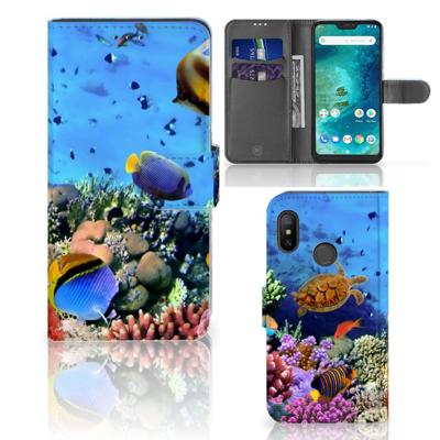 Xiaomi Mi A2 Lite | Telefoonhoesje | Met pasjeshouder | Vissen