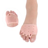 1 paar SEBS vijf holes honingraat hallux valgus toe correctie front pad (huidskleur)
