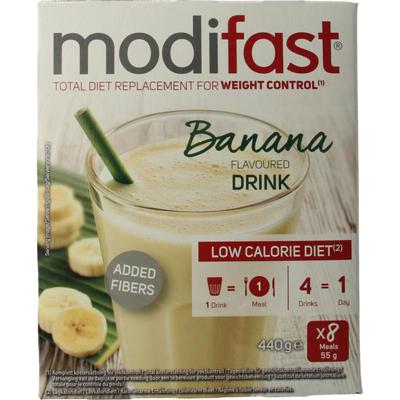 Modifast Intensive milkshake banaan 8 zakjes