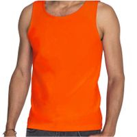 Sols oranje tanktop / hemdje / singlet voor heren - thumbnail