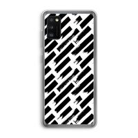 Zwarte vegen: Samsung Galaxy A41 Transparant Hoesje