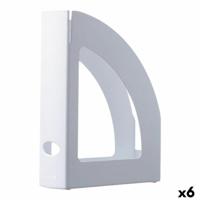 Tijdschriftenrek Archivo 2000 Ecogreen Wit A4 polyestyreen 25 x 8 x 32 cm (6 Stuks)