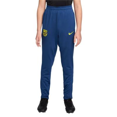 Nike FC Barcelona Strike Trainingsbroek 2025-2026 Kids Donkerblauw Felgeel Nike FC Barcelona Strike Trainingsbroek 2025-2026 Kids Donkerblauw Felgeel