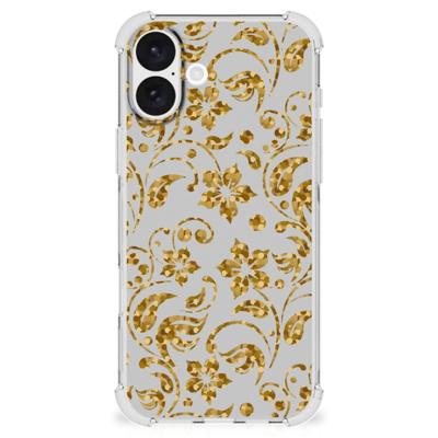 iPhone 16 Plus Case Gouden Bloemen iPhone 16 Plus Case Gouden Bloemen