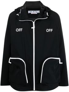 Off-White veste à logo imprimé - Noir