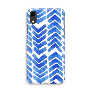 Blauwe pijlen: iPhone XR Volledig Geprint Hoesje