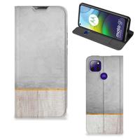 Motorola Moto G9 Power Book | Wallet Case | Wood Concrete