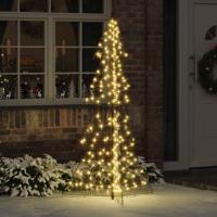 VidaXL Kerstboom met 240 led warmwit 180 cm pet