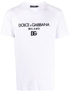 Dolce & Gabbana t-shirt DG Essentials à logo brodé - Blanc