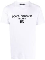 Dolce & Gabbana t-shirt DG Essentials à logo brodé - Blanc - thumbnail