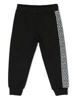 Versace Kids pantalon de jogging à imprimé Medusa Head - Noir