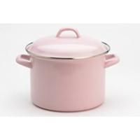 Lite-Body Soeppan|Stamppotpan - Ø 22|6 l - Emaille - Roze - Inductie