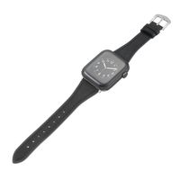 Bandje geschikt voor Apple Watch 42/44MM - Maat L - Sportband - Horlogebandje - Polsband - Kunstleer - Zwart