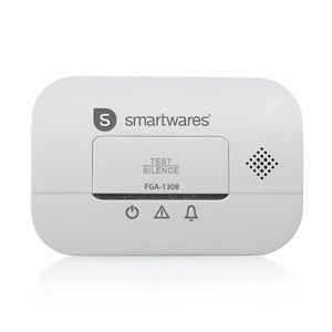 Smartwares FGA-13081 Koolmonoxidemelder werkt op batterijen Detectie van Koolmonoxide