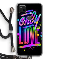 Only Love: Pixel 4a Transparant Hoesje met koord