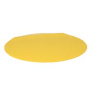 Wicotex Placemats Uni - geel - rond 38 cm - anti slip laag - Teflon coating toplaag