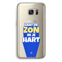 Laat de zon in je hart: Samsung Galaxy S7 Transparant Hoesje