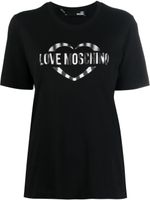 Love Moschino t-shirt à logo imprimé - Noir