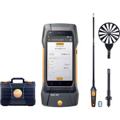 testo 400 - Strömungs-Set mit 16 mm-Flügelradsonde Milieumeetset Temperatuur, Druk -40, 0 - 150, 200 °C, hPa