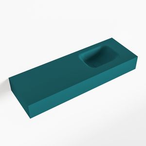 MONDIAZ LEX Smag vrijhangende solid surface wastafel 90cm. Positie wasbak rechts