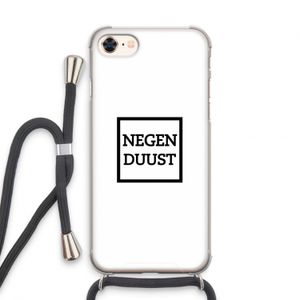 Negenduust vierkant: iPhone 7 Transparant Hoesje met koord