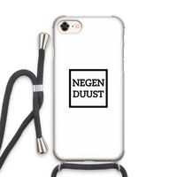Negenduust vierkant: iPhone 7 Transparant Hoesje met koord