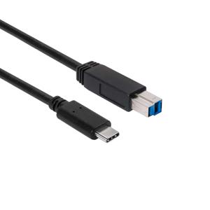 club3D USB-kabel USB 3.2 Gen1 (USB 3.0 / USB 3.1 Gen1) USB-C stekker, USB-B stekker 1.00 m Zwart CAC-1524