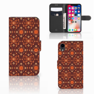 Apple iPhone Xr Telefoon Hoesje Batik Brown