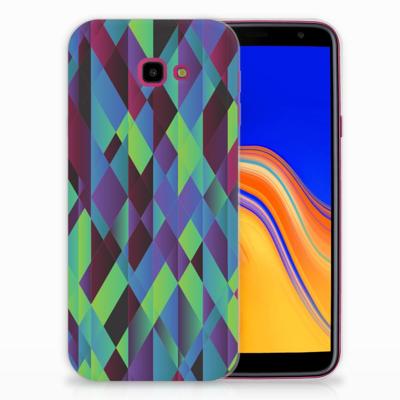 Samsung Galaxy J4 Plus (2018) | TPU Hoesje | Abstract Green Blue