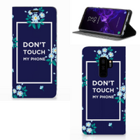 Samsung Galaxy S9 Plus Design Case Flowers Blue DTMP - thumbnail