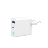 Gembird TA-UC-PDQC65L-W-01 oplader voor mobiele apparatuur Universeel Wit AC Snel opladen Binnen