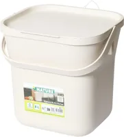 Nature keukencompostbak 25.4x21.9x24.6cm ivoor