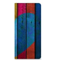 OPPO X6 Pro Book | Wallet Case | Wood Heart - Cadeau voor je Vriend