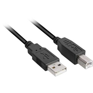 Sharkoon 4044951015276 USB-kabel 3 m USB 2.0 USB A USB B Zwart