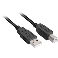 Sharkoon 4044951015276 USB-kabel 3 m USB 2.0 USB A USB B Zwart - thumbnail
