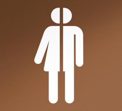 Deur sticker Toiletbord voor een halve persoon