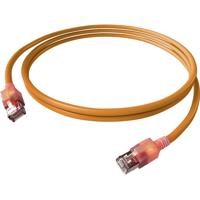 EasyLan S/FTP DualBoot® LED Kabel Cat.6A (Class EA), LSOH, oranje, 2 m